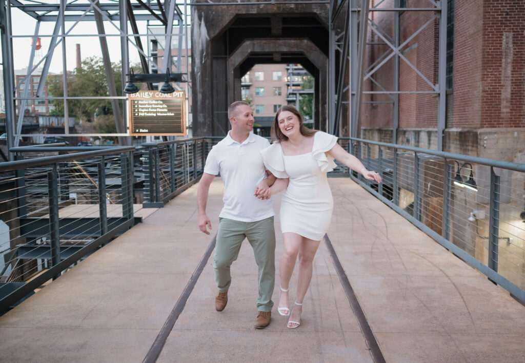 Hip bump engagement session 