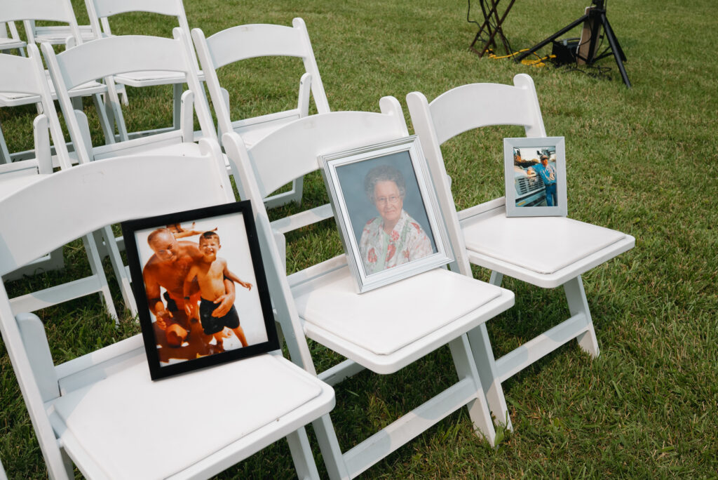 in memory of wedding seats 