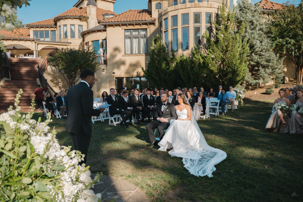 Ceremony at Bella Collina Mansion 